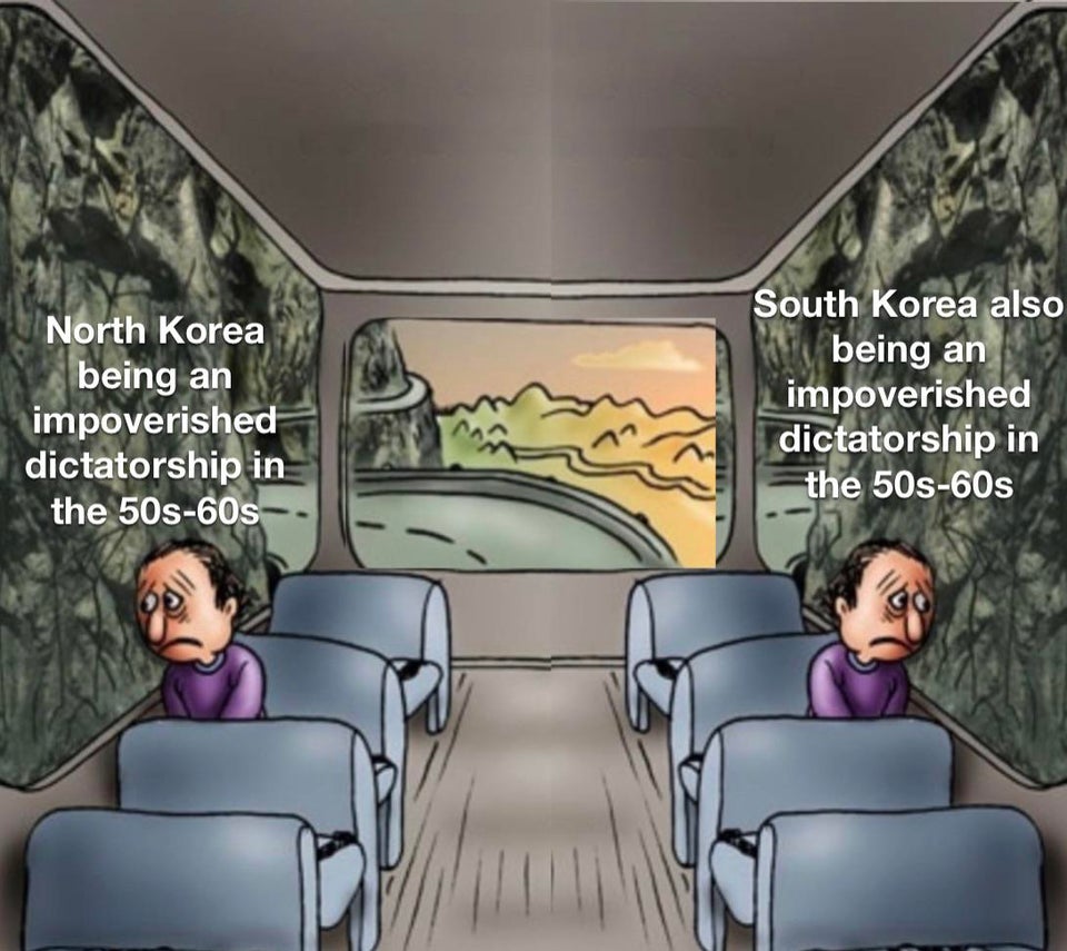 At one point in time, North Korea was even considered the better Korea